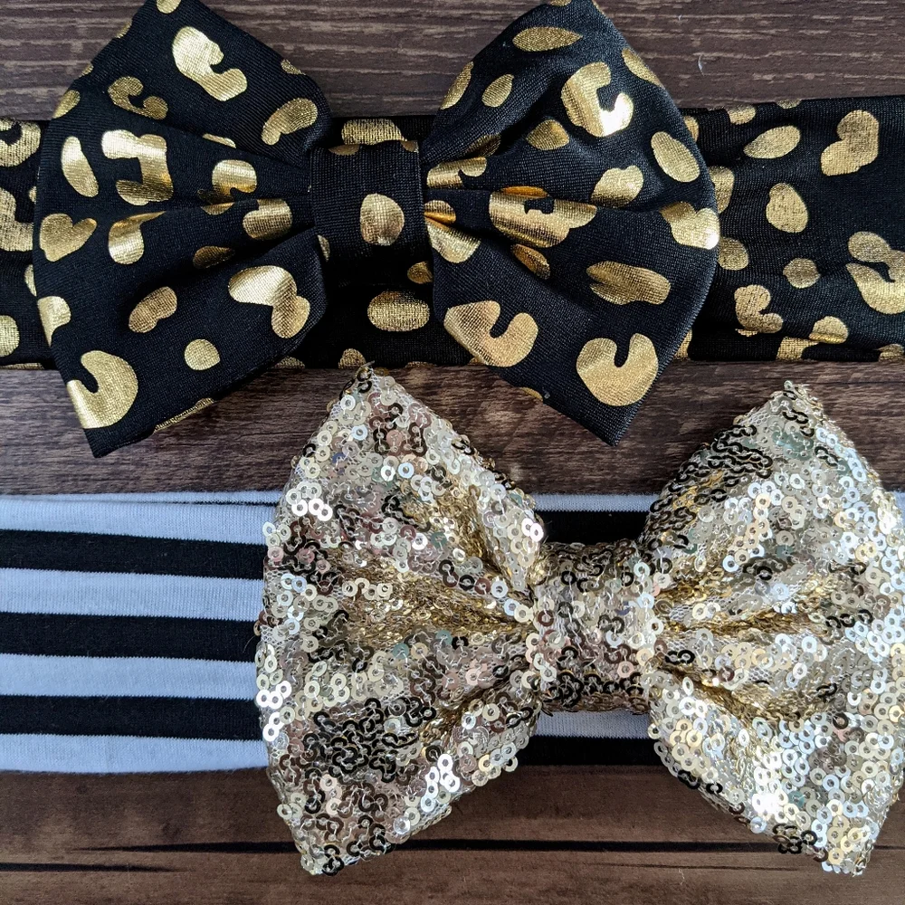 Set of 2 Bow Headbands